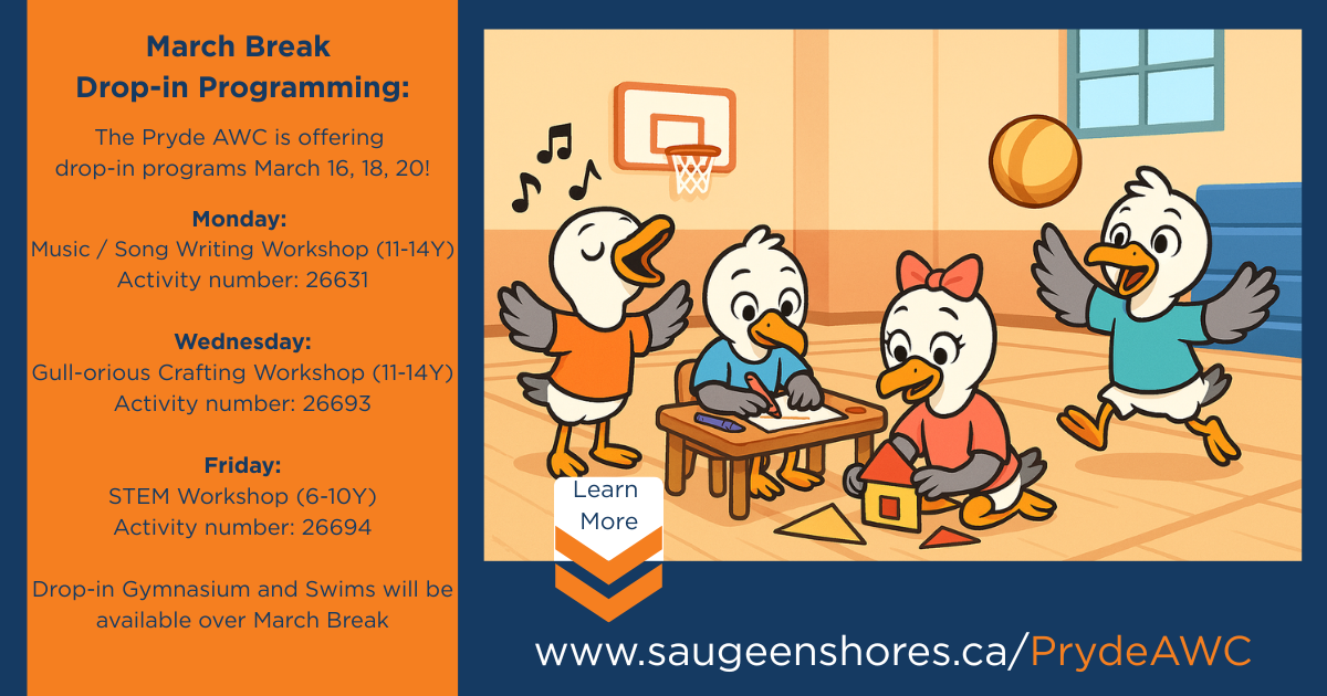 March Break Drop in Programming